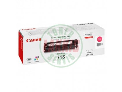 Canon CRG-718M - Originální červený toner pro Canon i SENSYS LBP 7210 Cdn, Canon i SENSYS  LBP 7660 cdn, Canon i SENSYS MF 8540 cdn, Canon i SENSYS MF 724
