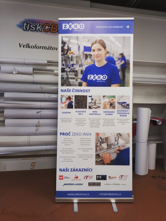 Neztrácej čas hledáním. Tiskneme a kompletujeme roll-upy rychleji, než si stihneš vypít ranní kafe (skoro!). ☕️ 📍 Kvalita...