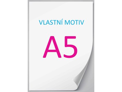 A5 tisk jedlý papír a fondánový list