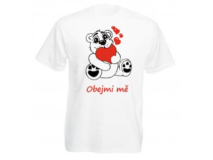 Reklama tričko medvídek bílé