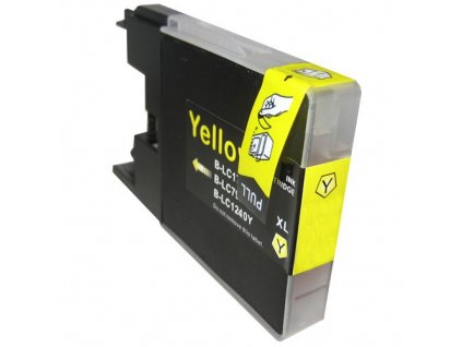 Inkoustová náplň Brother LC-1240 žlutá kompatibilní