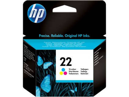 Inkoustová náplň HP 22Xl barevná originální