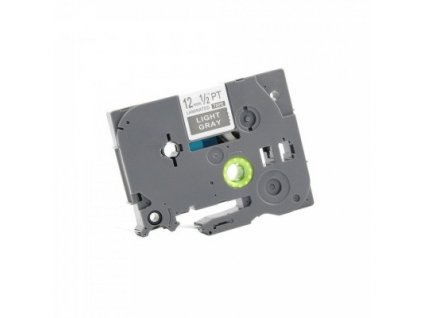 Páska do štítkovače Brother TZ MQL35/TZe-MQL35 bílá s světle šedým podkladem kompatibilní