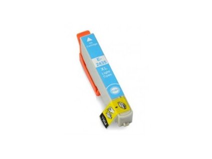 Inkoustová náplň Epson T2435 světle modrá kompatibilní