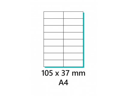 Samolepicí etiketa 105x37mm