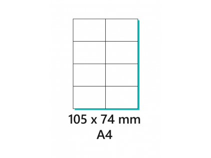 Samolepicí etiketa 105x74mm