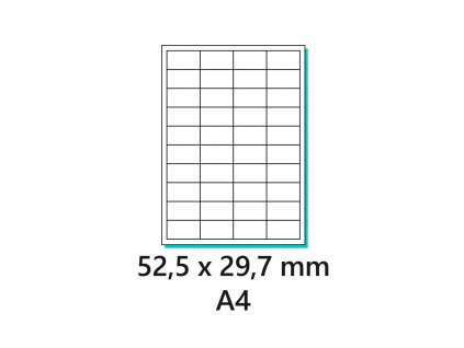 Samolepicí etiketa 52 5x29 7mm