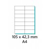 Samolepicí etiketa 105x42 3mm