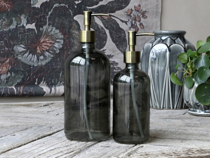 Skleněný dávkovač na mýdlo Coal Chic Antique 480 ml