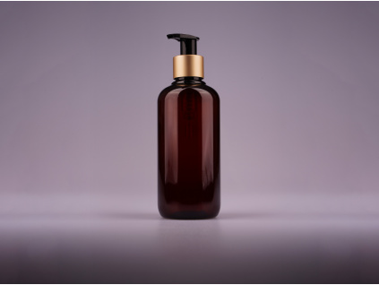 hneda lahvicka amber 250ml cerno zlaty matny davkovac