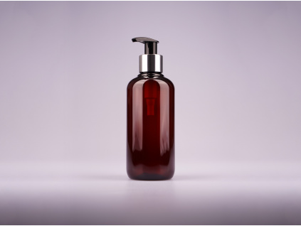 hneda lahvicka amber 250ml stribrny davkovac