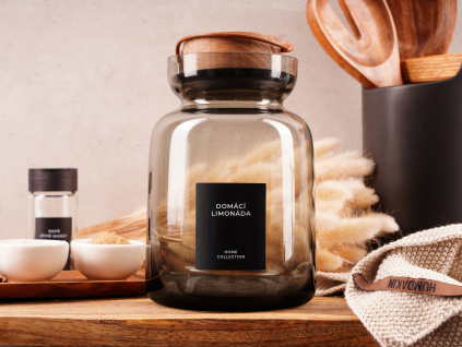 Domácí limonáda - vinylová samolepka na dózu