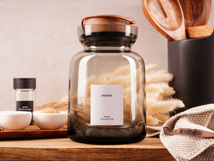 samolepky na dozu papir bila