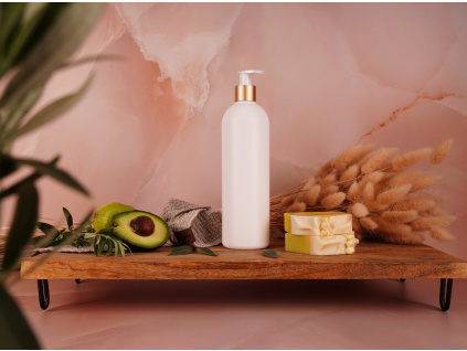 bia lahvicka matna zlato bily davkovac 500ml bianca