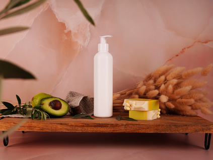 bila lahvicka plastova bila pumpicka 250ml bianca