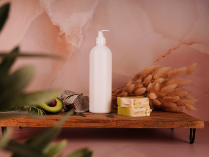 bila lahvicka plastova bila pumpicka 500ml bianca