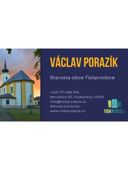 Základní informační pole do kterých budou vepsány Vaše požadované údaje včetně obrázku a znaku.