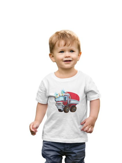 transparent mockup of a happy toddler wearing a t shirt 2915 el1