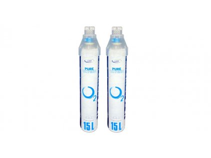 2db. kis méretű ecoMED hordozható oxigén palack applikátorral (súly 200g)