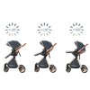 Titan 3 az 1-ben babakocsi - hordozóval - fekete - barna