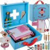 eng pl Little doctor set wooden Kruzzel 19869 16258 9