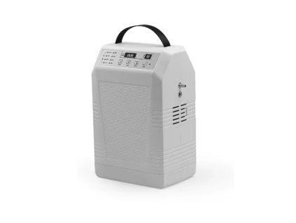 Titan, Jeauyy concentrator de oxigen alimentat cu baterie, 5 ore autonomie,  alb - 93%, 1-5L, cu ghiozdan