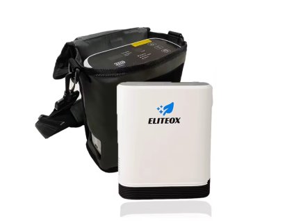 Titan, Eliteox, concentrator de oxigen portabil, alimentat cu baterii, 5L, 93%, autonomie 4 ore, 2,2 kg