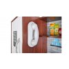 Kruzzel Bucatarie copii din lemn, maro inchis, cu accesorii, 81x79,5x24 cm + LED