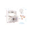Titan, Bucătărie modernă pentru copii din lemn + accesorii - 68cm x 25.5cm x 82cm 1180