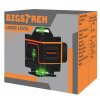 Nivel laser 4D Bigstren - Laser verde, fascicul de 360 ​​de grade, impermeabil IP54, montat pe perete cu suport