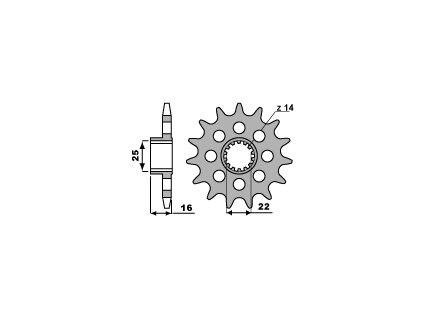 Sekundární řetězové kolečko PBR Sprockets pro DUCATI 848/950/999/1098/1099/1100/1198/1200/ Hypermotard/ Multistrada/ Monster/ Scrambler mod.520 RACING