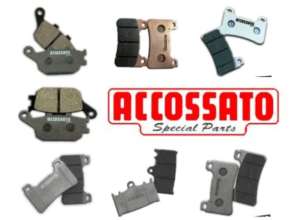 Brzdové destièky ACCOSSATO - smìs OR, pøední
