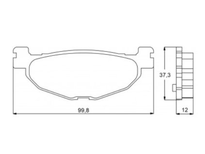 Brzdové destièky ACCOSSATO - smìs OR, zadní