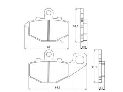 brzdove desticky Accossato