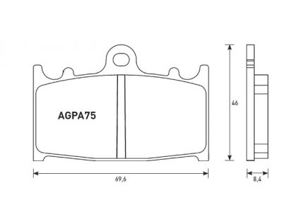 agpa75 brzdove desticky