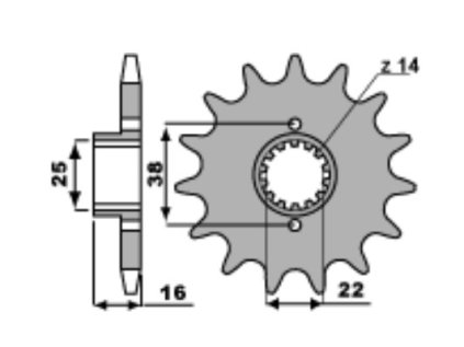 Sekundární řetězové kolečko PBR Sprockets pro BIMOTA/ DUCATI 350/400/500/600/750/851/888/900/906/916 mod.520