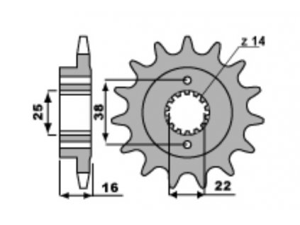 Sekundární řetězové kolečko PBR Sprockets pro DUCATI 748/SRAMBLER 800/ MONSTER 797/821/937/ SUPERSPORT 939 mod.520