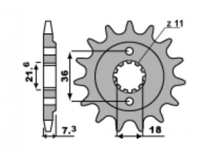 Sekundární řetězové kolečko PBR Sprockets pro HONDA 250 CRF250L mod.520