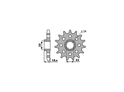 Sekundární řetězové kolečko PBR Sprockets pro DUCATI 1200/1260 MULTISTRADA mod.530