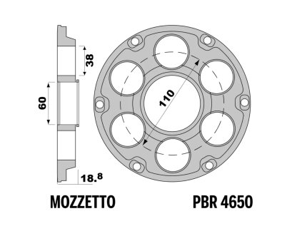 Náboj rozety PBR Sprockets pro DUCATI Panigale 1199/ 1299/ V4/S
