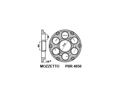 Náboj rozety PBR Sprockets pro DUCATI Panigale 1199 - ERGAL