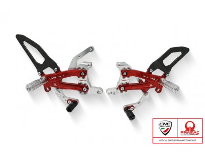 Nastavitelný stupačkový set přepákování Ducati Streetfighter V4 Carbon - Pramac Racing Limited Edition