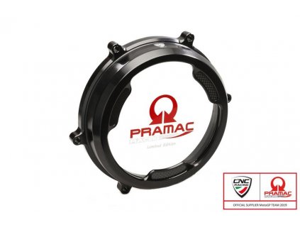 Kryt spojky transparentní - olejová lázeň CNC RACING pro Ducati Panigale PRAMAC EDICE