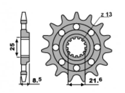 Sekundární řetězové kolečko PBR Sprockets pro KAWASAKI 1000/Z/ZX-10R/RR mod.520 RACING