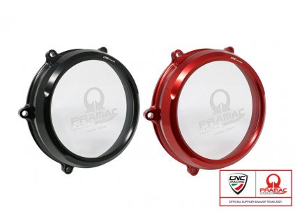 Transparentní kryt spojky Pramac limitovaná edice CNC Racing pro Ducati Streetfighter
