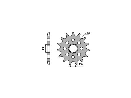 Sekundární tiché řetězové kolečko PBR Sprockets RSS pro SUZUKI HAYABUSA/GSX-R K9-L2/B-KING mod.530