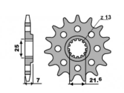 Sekundární řetězové kolečko PBR Sprockets pro KAWASAKI/ SUZUKI GSX-R/ TRIUMPH 600/675/750/765/1000  mod.520 RACING