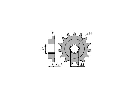 Sekundární tiché řetězové kolečko PBR Sprockets RSS pro DUCATI 749/821/848/939/998/999/1000/1100/1098/1099/1200 SBK/MONSTER/SUPERSPORT/SF/SPORT CLASSIC/HYPERMOTARD/MULTISTRADA/DIAVEL mod.525