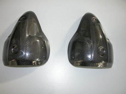 Pravý tepelný kryt výfukové koncovky CM COMPOSIT pro DUCATI Monster 696/1100 CARBON