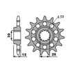 Sekundární řetězové kolečko PBR Sprockets pro BMW S1000RR/M1000RR/R/XR mod. 520 RACING